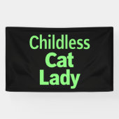 Kinderlose Katze Lady Funny Vote 2024 Banner (Horizontal)
