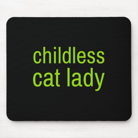 Kinderlose Katze Lady Funny Vote 2024 Frau Präside Mousepad (Vorne)