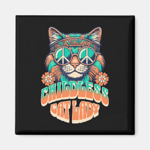 Kinderlose Katze Lady für Frauen Kamala für Kinder Magnet
