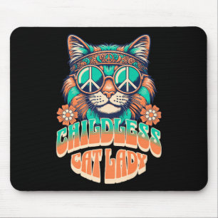 Kinderlose Katze Lady für Frauen Kamala für Kinder Mousepad