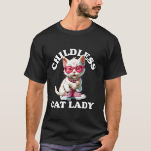 Kinderlose Katze Lady für Kamala 2024 Perlen - Abs T-Shirt
