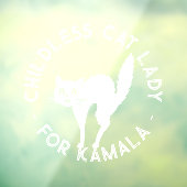 Kinderlose Katze Lady für Kamala-Katze Fensteraufkleber (Blatt 3)