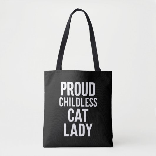 Kinderlose Katze Lady für Katze Mama Frauen Katze  Tasche (Vorderseite)
