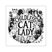 Kinderlose Katze Lady Gummistempel (Prägung)