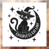 Kinderlose Katze Lady Harris Walz Halloween Pastel Fensteraufkleber (Blatt 2)