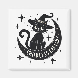 Kinderlose Katze Lady Harris Walz Halloween Pastel Magnet