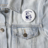 Kinderlose Katze Lady Kamala 2024 Harris Feminist  Button (Beispiel)