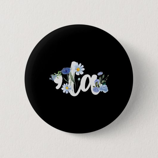 Kinderlose Katze Lady Kamala Harris 2024 Button (Vorderseite)