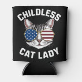 Kinderlose Katze Lady Kamala Harris 2024 Dosenkühler (Vorderseite)