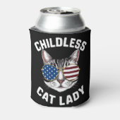 Kinderlose Katze Lady Kamala Harris 2024 Dosenkühler (Kanne Rückseite)
