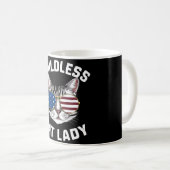 Kinderlose Katze Lady Kamala Harris 2024 Kaffeetasse (VorderseiteRechts)