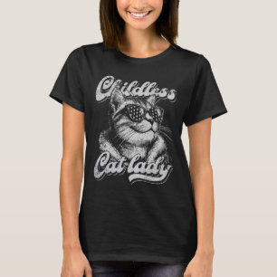 Kinderlose Katze Lady Kamala Harris 2024 T-Shirt