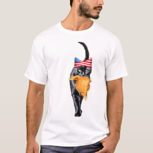Kinderlose Katze-Lady mit Trump-Haar-Abstimmung Ka T-Shirt