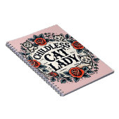 Kinderlose Katze Lady Notizblock (Rechte Seite)