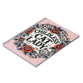 Kinderlose Katze Lady Notizblock (Linke Seite)