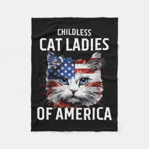 Kinderlose Katze Lady of America Kamala Harris 202 Fleecedecke