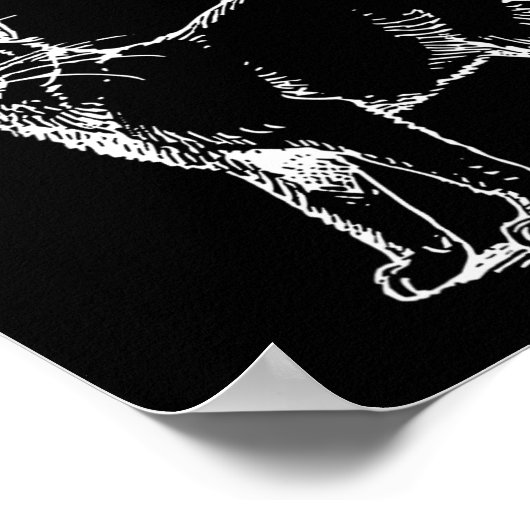 Kinderlose Katze Lady Poster (Ecke)