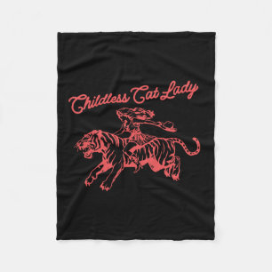 Kinderlose Katze Lady Retro Cowboy Girl Fleecedecke