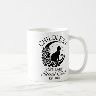 Kinderlose Katze Lady Social Club Meme Cat Kamala  Kaffeetasse