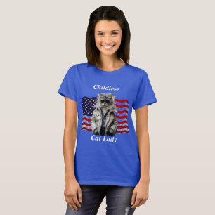 Kinderlose Katze Lady T-Shirt