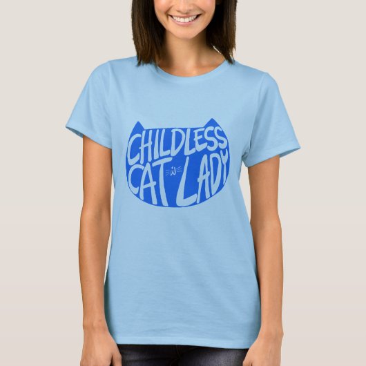 Kinderlose Katze Lady T-Shirt (Vorderseite)