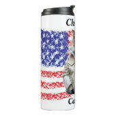 Kinderlose Katze Lady Thermosbecher (Nach links gedreht)