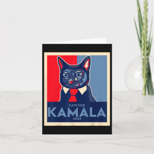 Kinderlose Katze Lady wählt Kamala Harris 2024 1 Karte