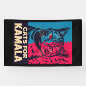 Kinderlose Katze Lady wählt Kamala Harris 2024 Banner (Horizontal)