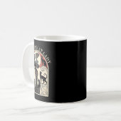 Kinderlose Katze Ladys Cat Karma Retro Funny Kaffeetasse (Vorderseite Links)