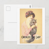 Kinderlose Katze Vintage Postkarte (Vorne/Hinten)
