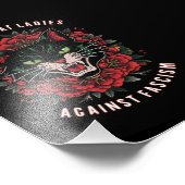 Kinderlose Katzen - Frauen gegen den Faschismus Fotodruck (Ecke)