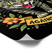 Kinderlose Katzen - Frauen gegen den Faschismus Poster (Ecke)