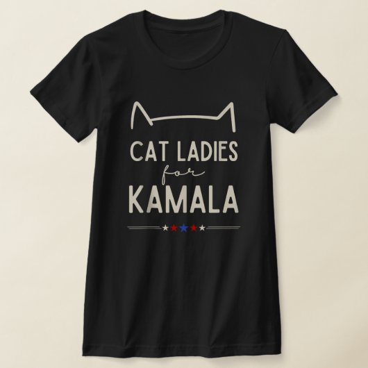 Kinderlose Katzen Frauen stimmen Kamala Harris 202 T-Shirt (Ablage )