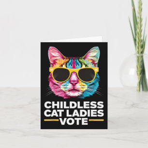 Kinderlose Katzen Frauen wählen Blau 1 Karte