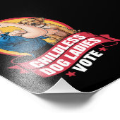 Kinderlose Katzen Frauen wählen Hund der Riveter H Fotodruck (Ecke)