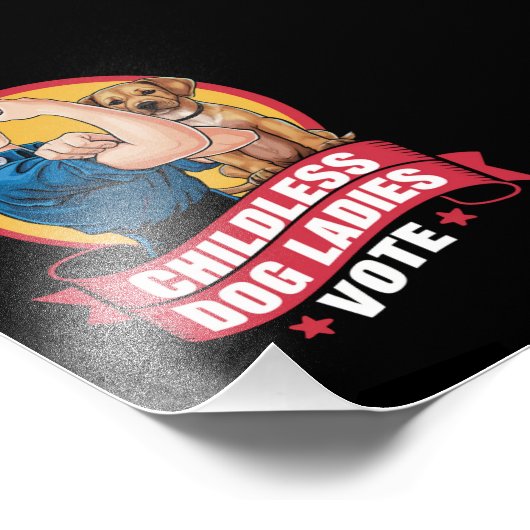 Kinderlose Katzen Frauen wählen Hund der Riveter H Fotodruck (Ecke)