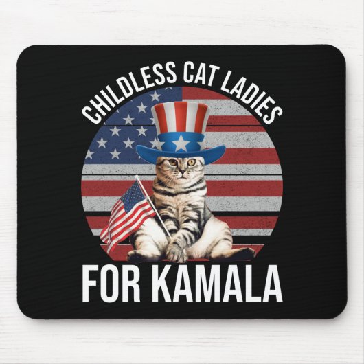 Kinderlose Katzen für Kamala Mousepad (Vorne)