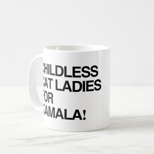 Kinderlose Katzen in Kamala Kaffeetasse (Vorderseite Links)