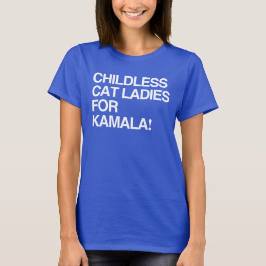 Kinderlose Katzen in Kamala T-Shirt (Vorderseite)