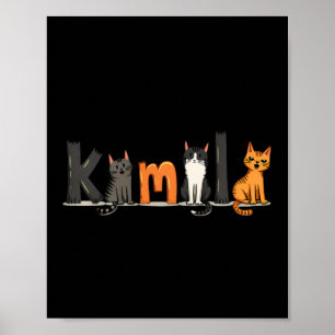 Kinderlose Katzen-Lady für Kamala Harris 2024 Femi Poster