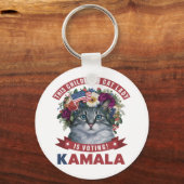Kinderlose Katzen Ladys for kamala harris Schlüsselanhänger (Vorderseite)