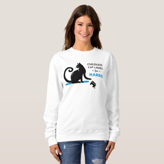 Kinderlose Katzen Ladys für Kamala T - Shirt (Vorne ganz)