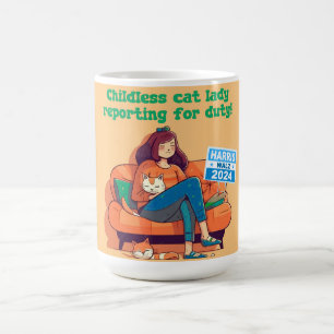 Kinderlose Katzen - Meldung von Zöllen Kaffeetasse