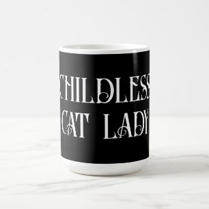 Kinderlose Katzenfrau Kaffeetasse