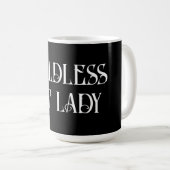 Kinderlose Katzenfrau Kaffeetasse (VorderseiteRechts)