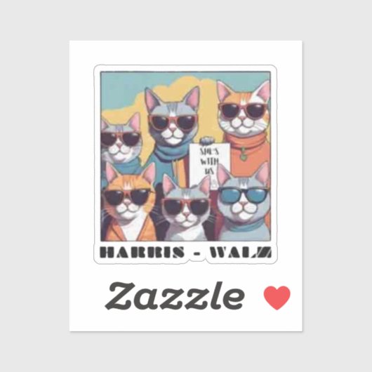 Kinderlose Katzenfrauen für Kamal Aufkleber (Blatt)