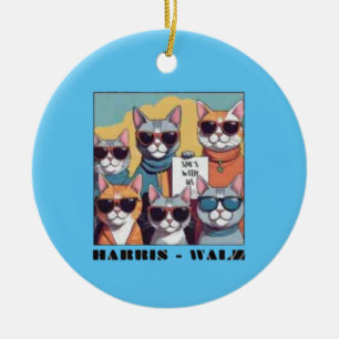 Kinderlose Katzenfrauen für Kamal Keramik Ornament