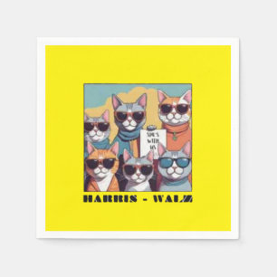 Kinderlose Katzenfrauen für Kamal Serviette