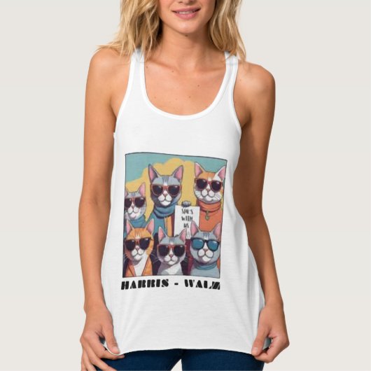 Kinderlose Katzenfrauen für Kamal Tank Top (Vorderseite)