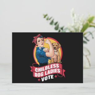 Kinderlose Katzenladies wählen Hund The Riveter Do Einladung